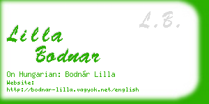 lilla bodnar business card